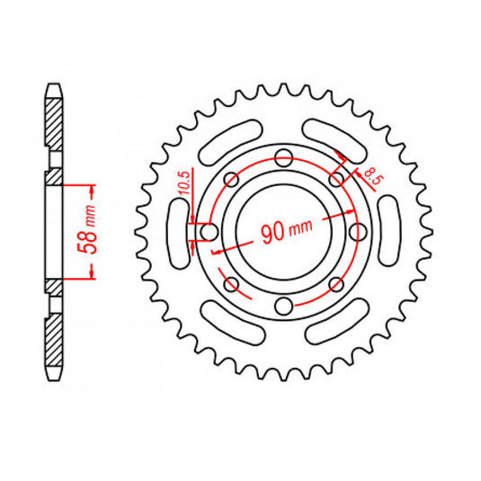 Sprocket Kit Honda CB250 Nighthawk - 520SO 14/33