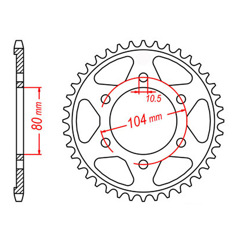 Load image into Gallery viewer, Sprocket Kit Kawasaki Z1000 A '03-'06 - GB525ZXW 16/42
