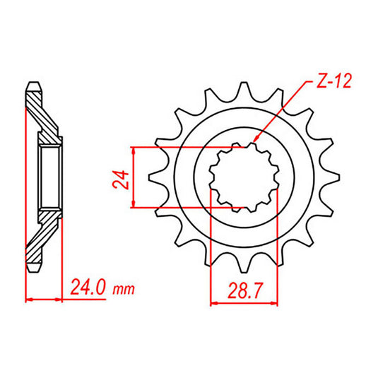 Sprocket Kit Kawasaki ZZR1100 '90-'92 - 530ZXW 17/45