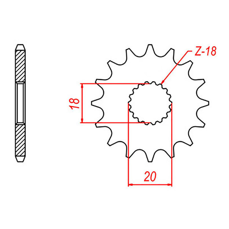 Load image into Gallery viewer, Sprocket Kit Suzuki GN125 - 428H 14/42
