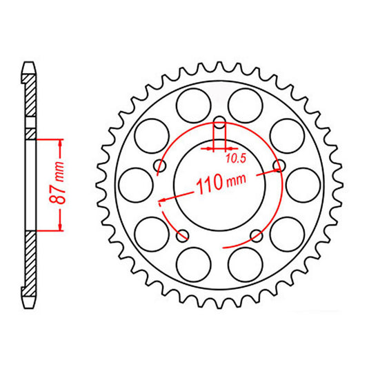 Sprocket Kit Suzuki SV650 - 525XRE 15/45