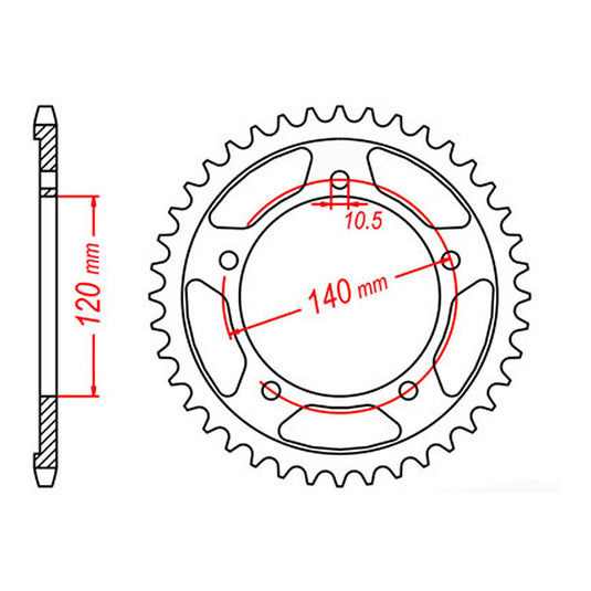 Sprocket Kit Suzuki SV1000S (economy) - 530XRE 17/40