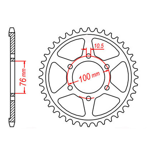Sprocket Kit Suzuki GSF1200 Bandit Gold - GB530ZXW 15/48