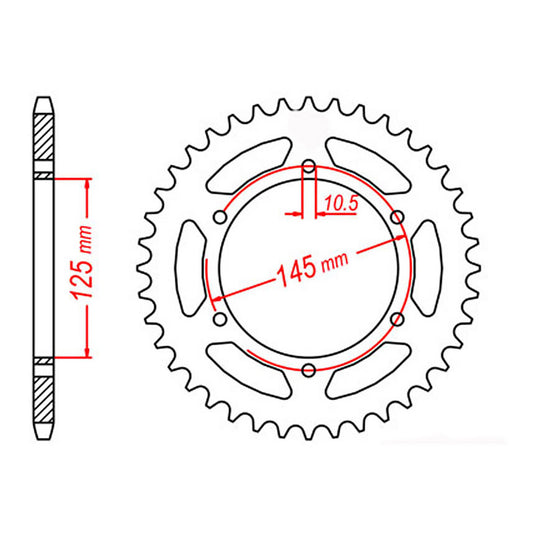 Sprocket Kit Yamaha MT03 - 520XRE 15/47