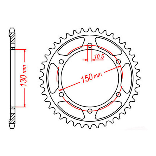 Sprocket Kit Yamaha FZR1000 '89-'97 (530conv) - 530XRE 17/47