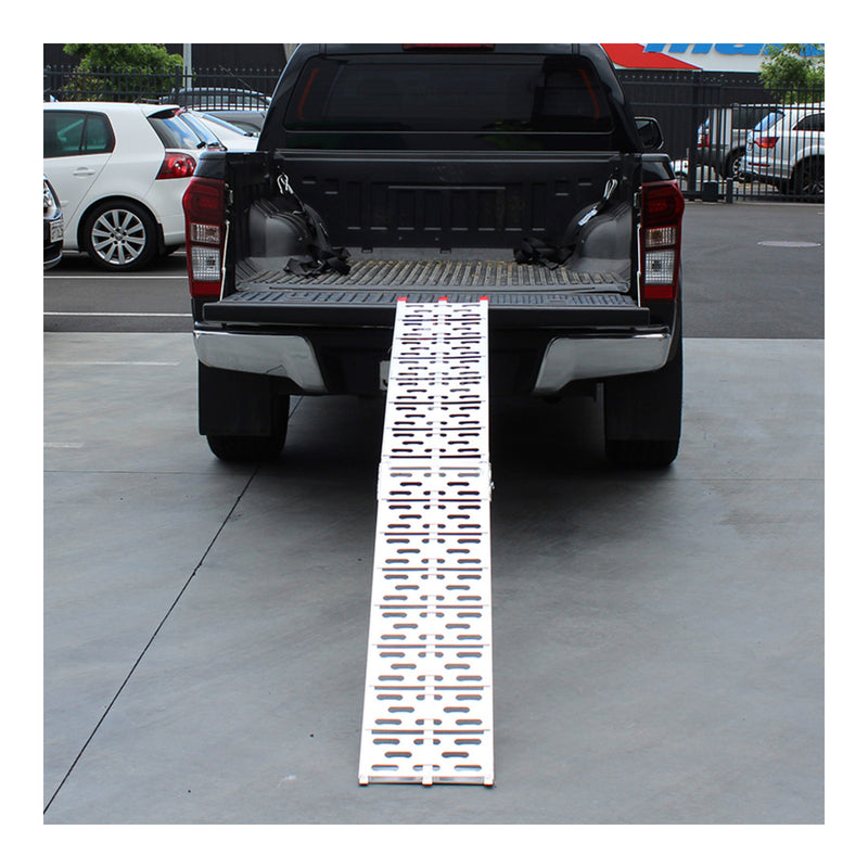 Load image into Gallery viewer, Whites Folding Alloy Ramp 226x30cm - 340kg Rated
