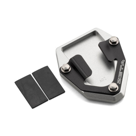 Zeta Side Stand Extender Black/Silver Honda CRF1000L/ADV '16-