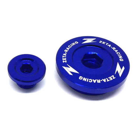 Zeta Engine Plugs Kawasaki KX250/F '11-19, KX450F '09-18 - Blue