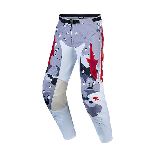 Alpinestars Racer Air Lone Pants Gray Camo/White/Fire Red
