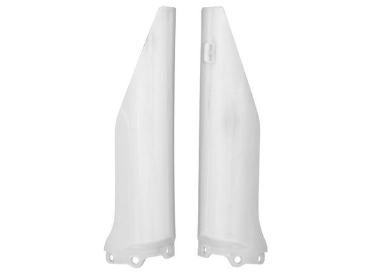 FORK PROTECTORS RTECH WHITE KAWASAKI KX125 04-06 KX250 04-06 KX250F 04-05 SUZUKI RMZ250 04-06