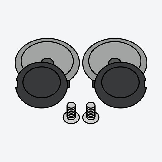 Visor Plates Helios Black Airoh