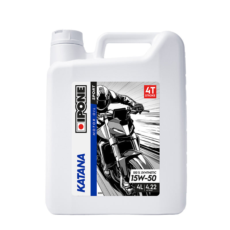 Load image into Gallery viewer, IPONE Katana - 100% Synthetic 4T Oil - 15W-50 4L
