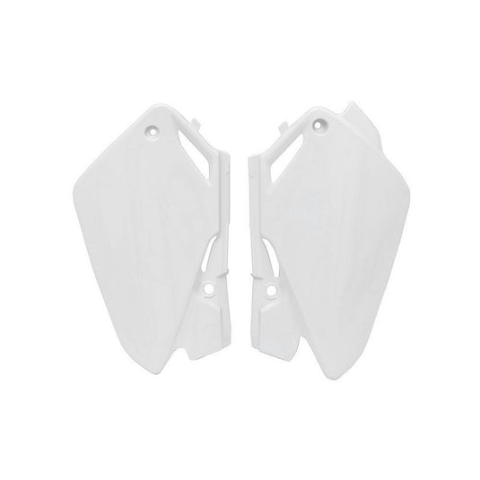SIDE PANELS RTECH WHITE HONDA CR85R 03-07