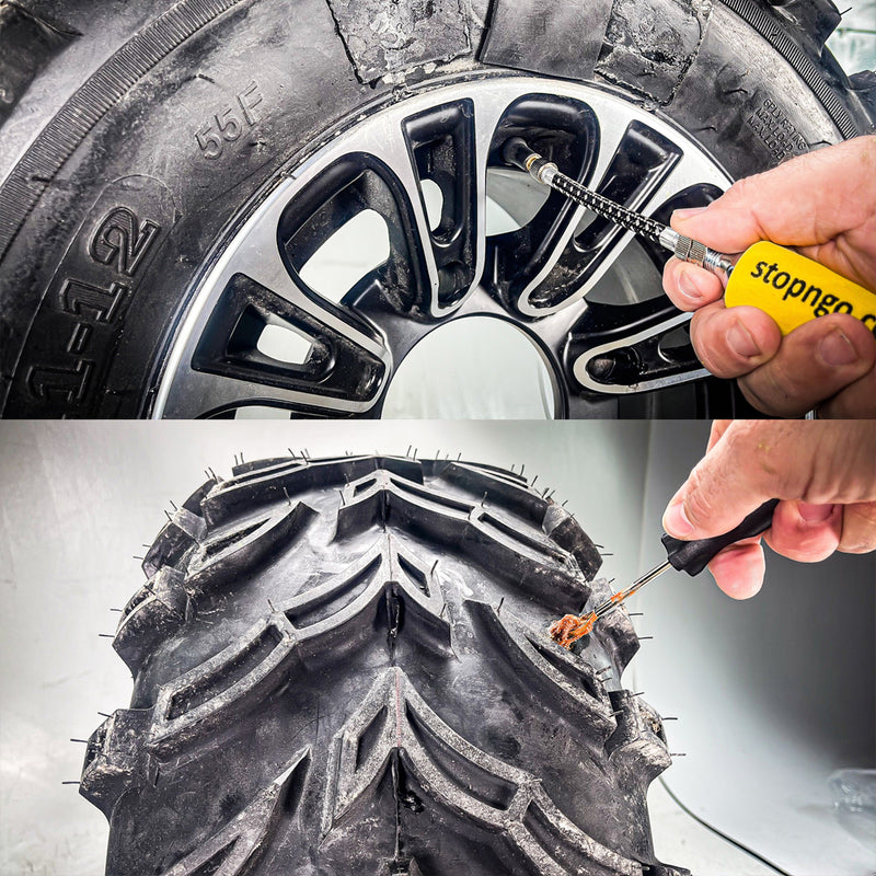 Load image into Gallery viewer, STOP &amp; GO TYRE PLUGGER MOTORCYCLE ATV REPAIR KIT TUBE &amp; TUBELESS
