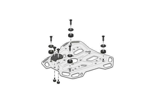 Load image into Gallery viewer, REAR CARRIER SW MOTECH ADVENTURE RACK MOTO GUZZI V85 TT 19-23
