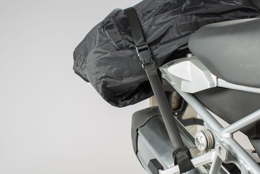 SW MOTECH ROK STRAPS 2 ADJUSTABLE STRAPS BLACK 310-1060 MM SIZE ADJUSTABLE STRAPS WITH ELASTIC BAND