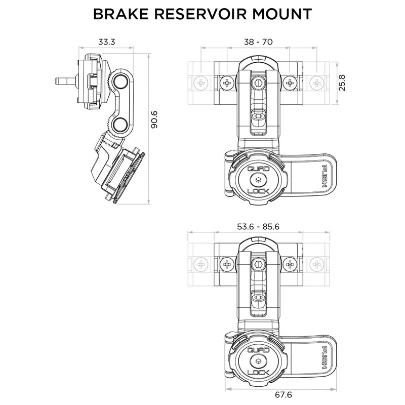 Load image into Gallery viewer, Scooter Motorcycle - Brake Reservoir Mount
