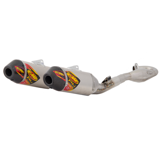 Load image into Gallery viewer, FMF 4.1 Honda RCT S/S Muffler System w/carbon caps

