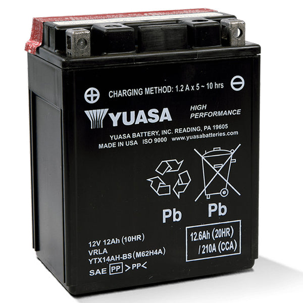 YUASA EYTX14AHLBSPK - comes with acid pack