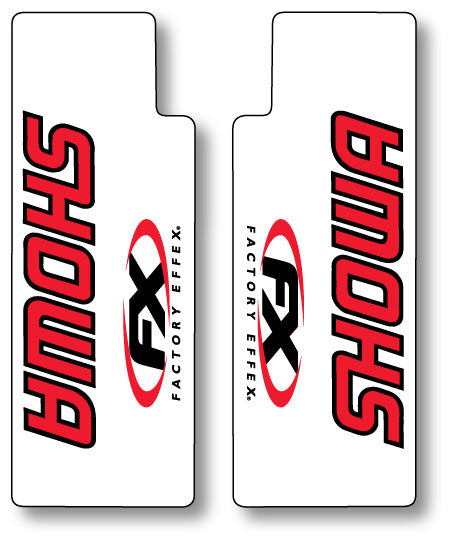 Load image into Gallery viewer, FX02-8515 - FX Clear Upper Fork Graphics Showa Red
