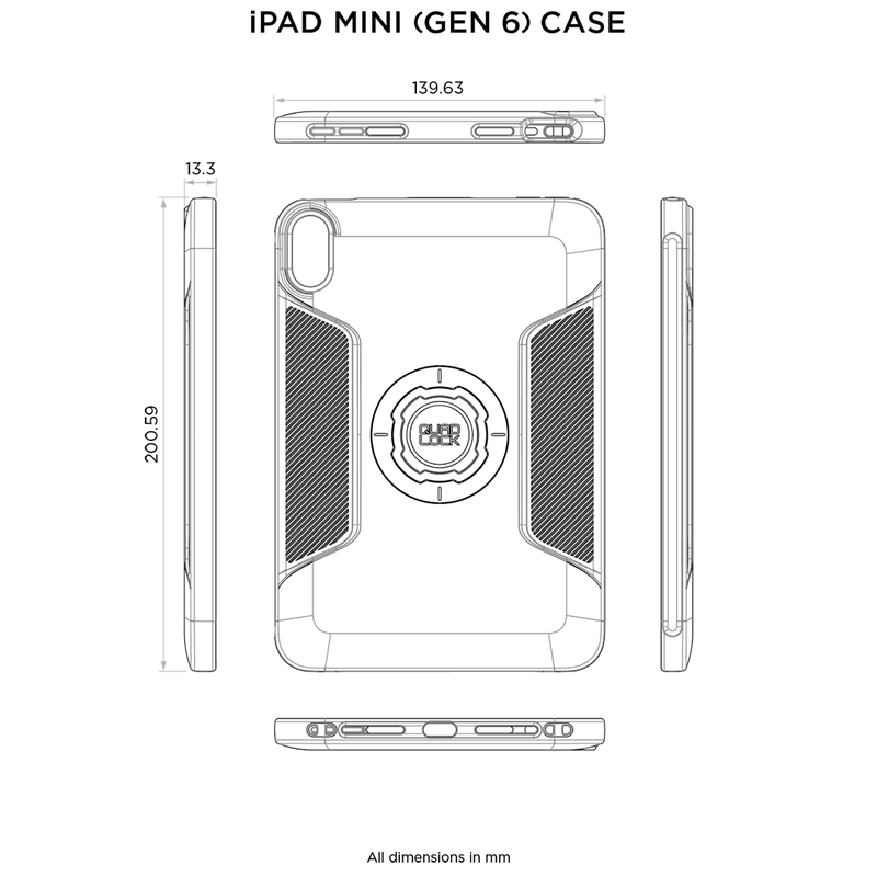 Load image into Gallery viewer, iPad 6 Mini MAG Case Specs
